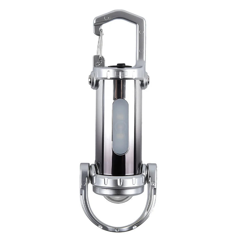 Keychain Flashlight 1200-Lumen Built-In Power Bank Splash-Resistant Alloy