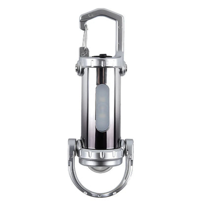 Keychain Flashlight 1200-Lumen Built-In Power Bank Splash-Resistant Alloy