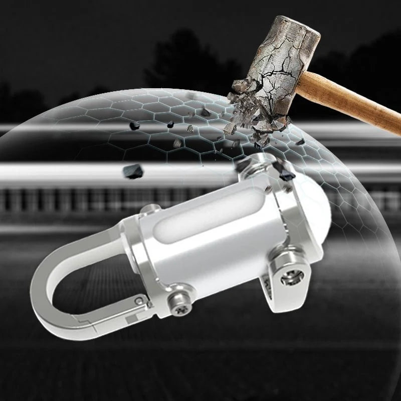 Keychain Flashlight 1200-Lumen Built-In Power Bank Splash-Resistant Alloy
