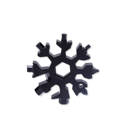 Keychain Multitool Stainless Steel 18-in-1 Snowflake Design