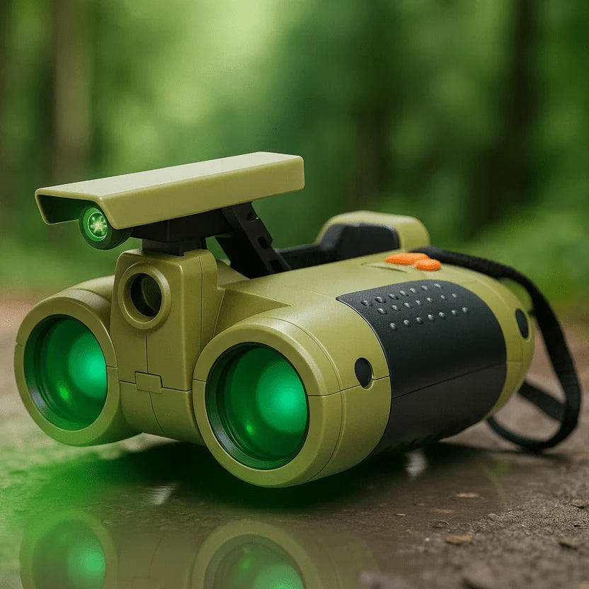 Kids' Binoculars Day & Night Vision Lightweight Impact-Resistant Plastic
