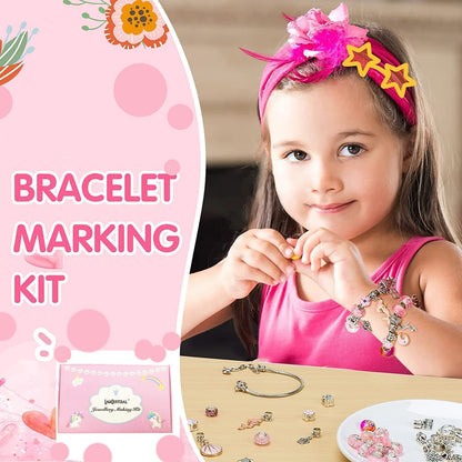 Kids Bracelet Craft Kit 82-Piece BPA-Free Adjustable Fit