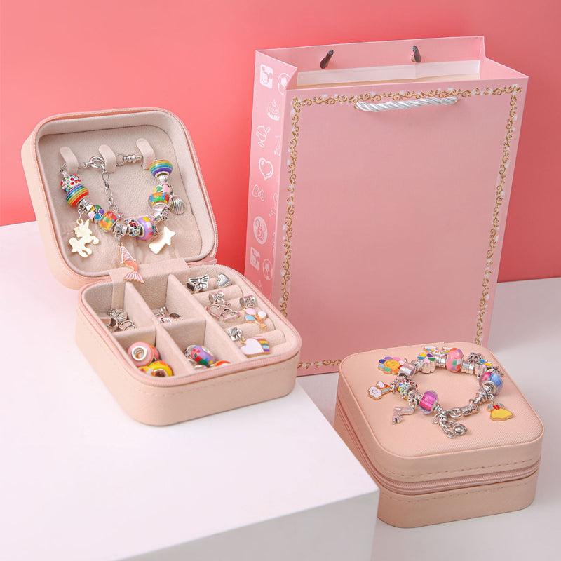 Kids Bracelet Kit Adjustable Bracelets & Over 60 Beads