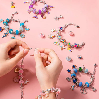 Kids Bracelet Kit Adjustable Bracelets & Over 60 Beads
