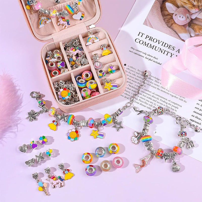 Kids Bracelet Kit Adjustable Bracelets & Over 60 Beads