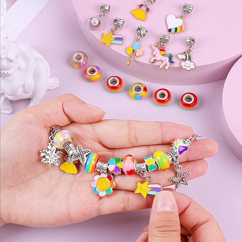 Kids Bracelet Kit Adjustable Bracelets & Over 60 Beads