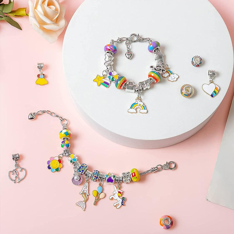 Kids Bracelet Kit Adjustable Bracelets & Over 60 Beads