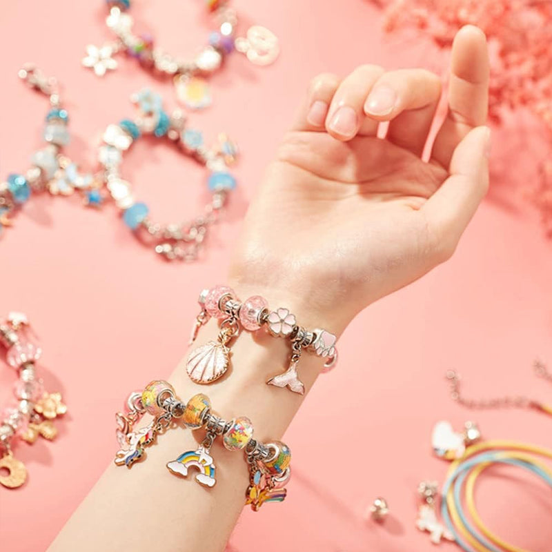 Kids Bracelet Kit Adjustable Bracelets & Over 60 Beads