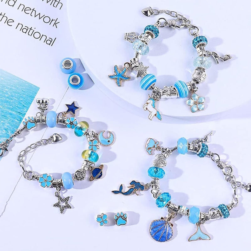Kids Bracelet Kit Adjustable Bracelets & Over 60 Beads