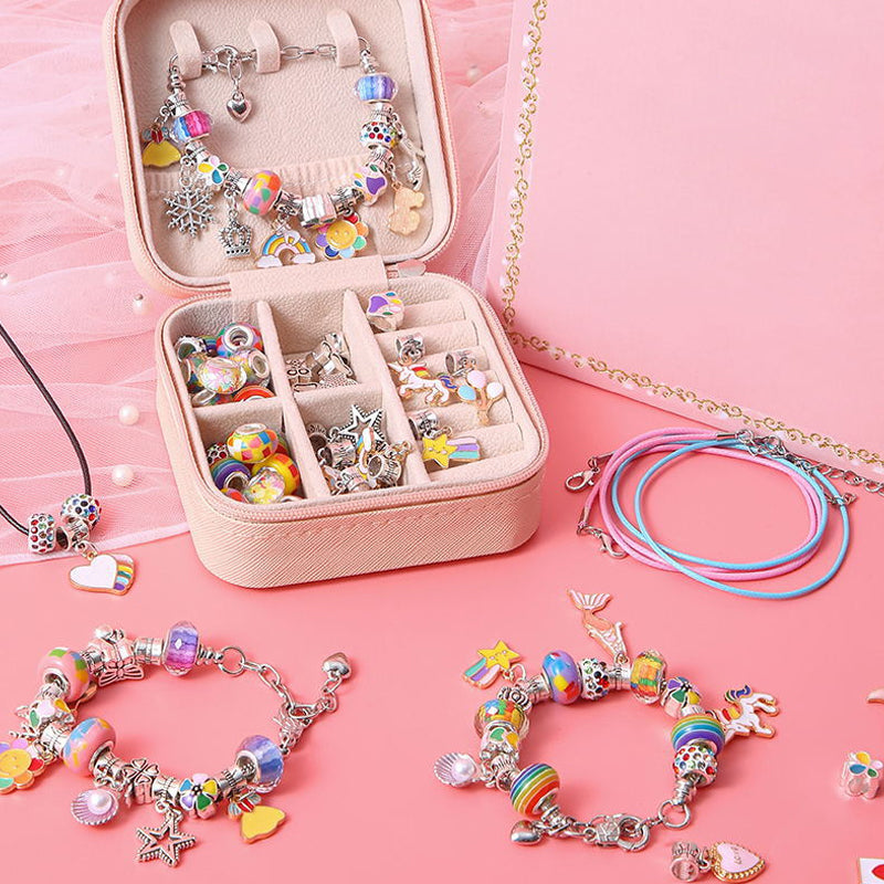 Kids Bracelet Kit Adjustable Bracelets & Over 60 Beads