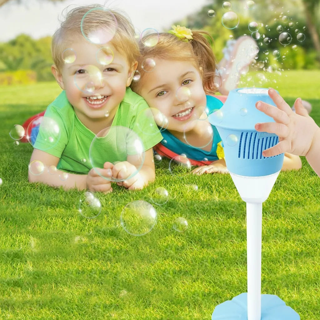 Kids Bubble Machine Adjustable Stand USB & Battery