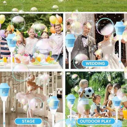 Kids Bubble Machine Adjustable Stand USB & Battery