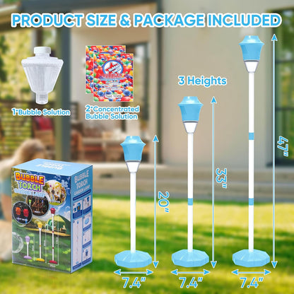 Kids Bubble Machine Adjustable Stand USB & Battery
