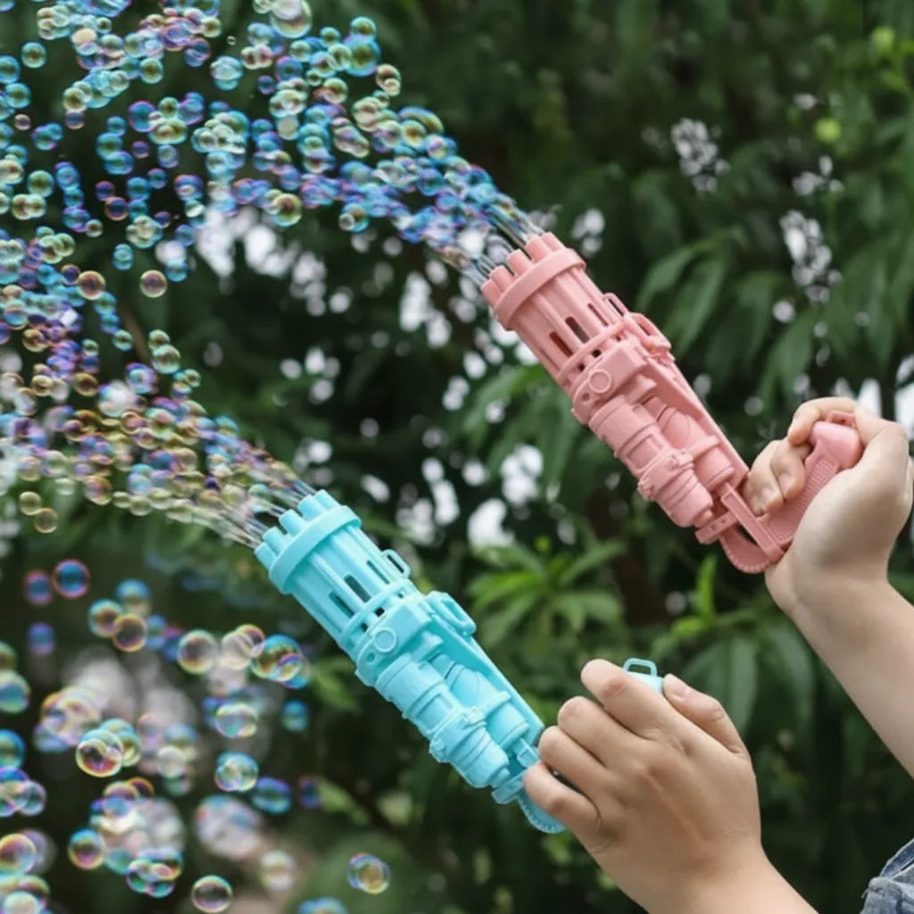 Kids Bubble Machine Multi-Mode Light & Music Child-Safe