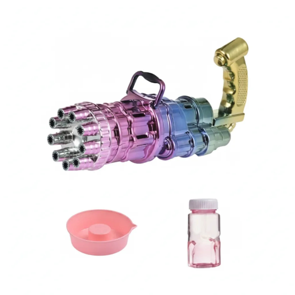Kids Bubble Machine Multi-Mode Light & Music Child-Safe