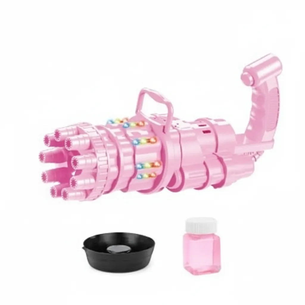 Kids Bubble Machine Multi-Mode Light & Music Child-Safe