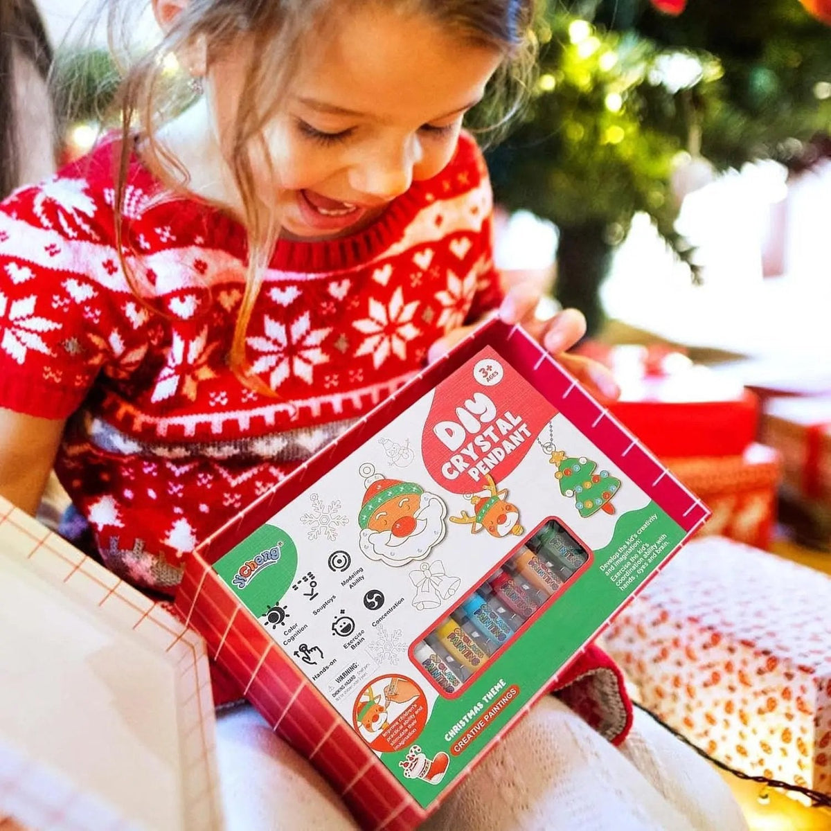 Kids Crystal Painting Kit Non-Toxic Complete Set