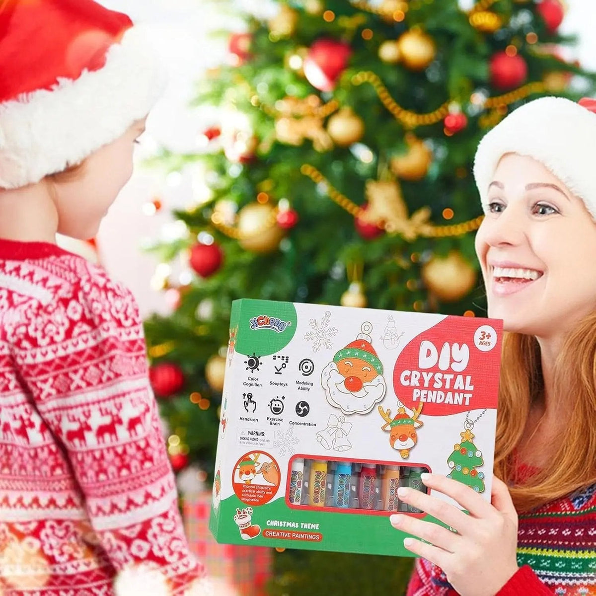 Kids Crystal Painting Kit Non-Toxic Complete Set