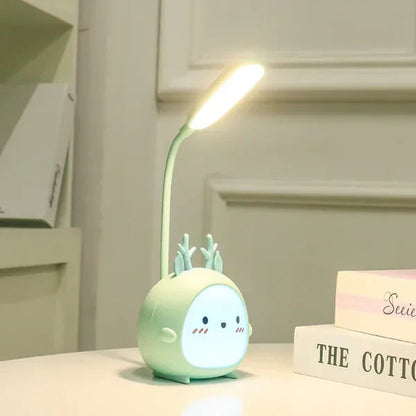 Kids Desk Lamp Cartoon Animal Soft LED USB Rechargeable