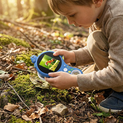 Kids Digital Microscope Built-In Screen Photo & Video Capture