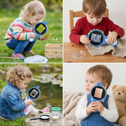 Kids Digital Microscope Built-In Screen Photo & Video Capture
