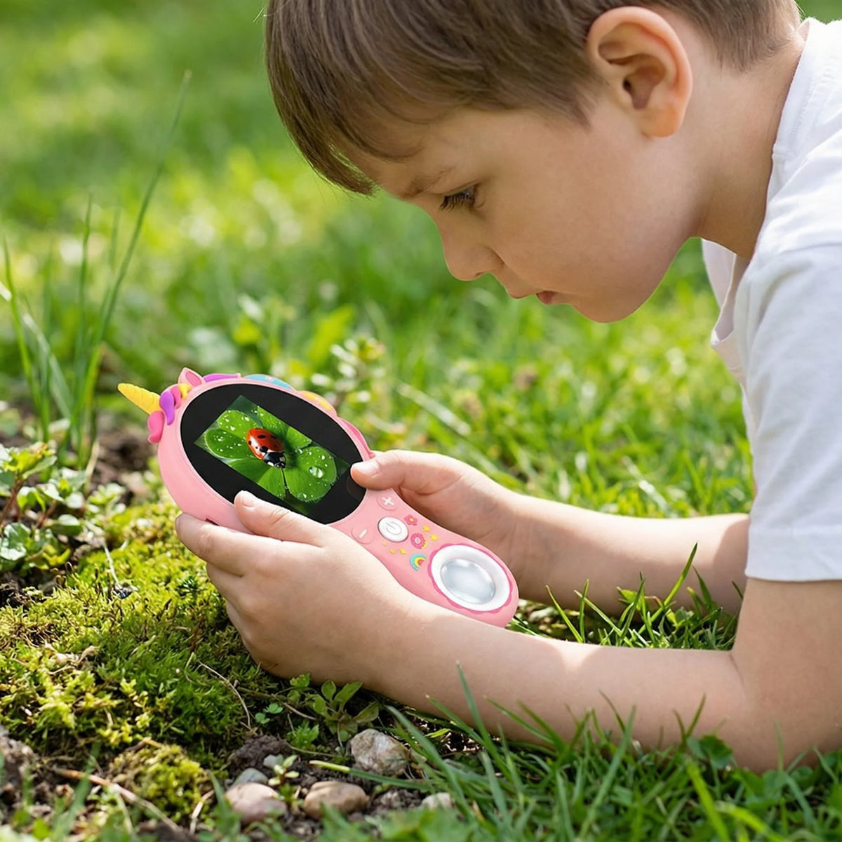 Kids Digital Microscope Built-In Screen Photo & Video Capture
