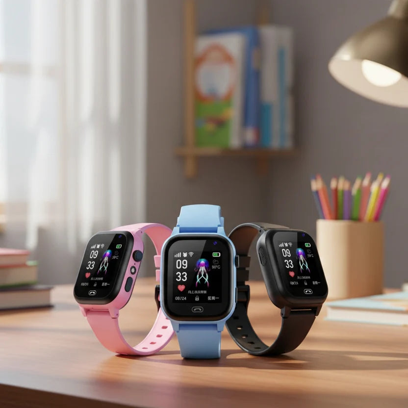 Kids GPS Smartwatch Real-Time Tracking Video Calling Water-Resistant