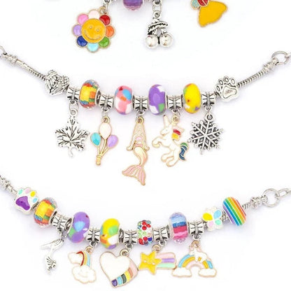 Kids Jewelry Kit Over 100 Beads & Hypoallergenic Charms