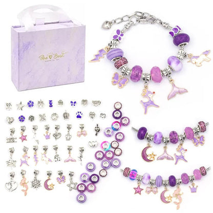 Kids Jewelry Kit Over 100 Beads & Hypoallergenic Charms