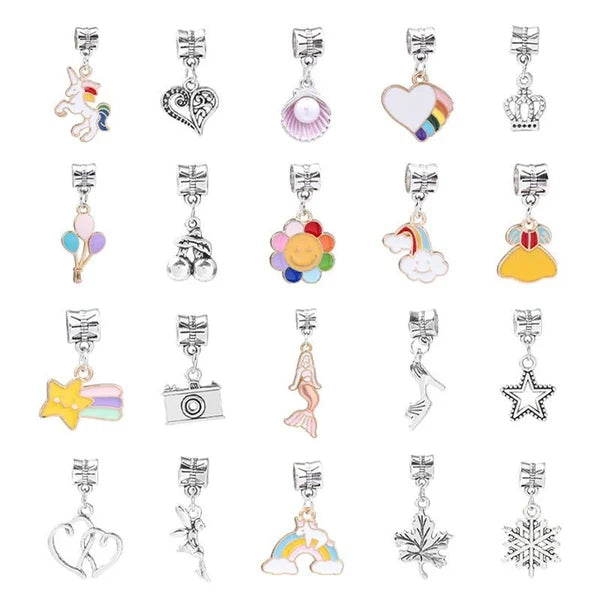 Kids Jewelry Kit Over 100 Beads & Hypoallergenic Charms