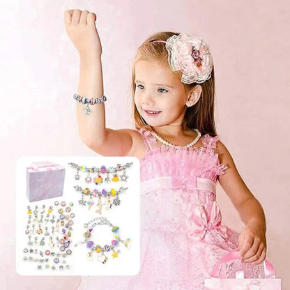 Kids Jewelry Kit Over 100 Beads & Hypoallergenic Charms