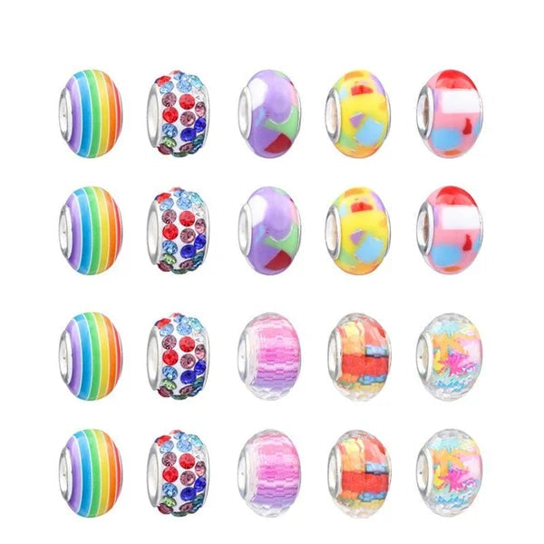 Kids Jewelry Kit Over 100 Beads & Hypoallergenic Charms