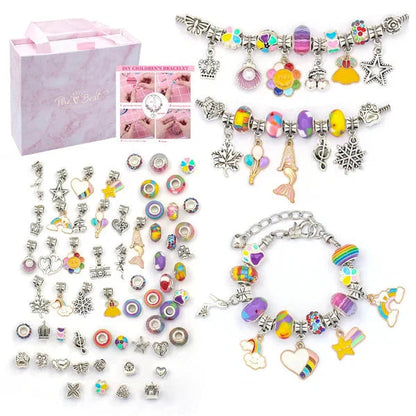 Kids Jewelry Kit Over 100 Beads & Hypoallergenic Charms