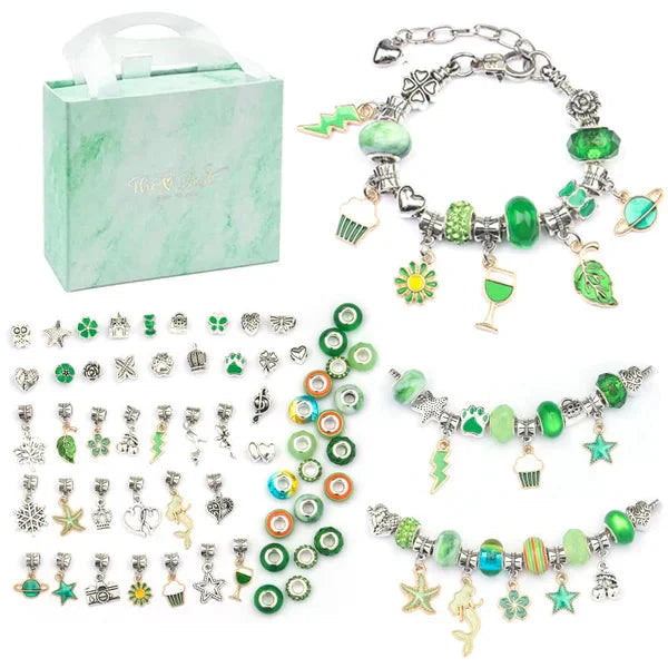 Kids Jewelry Kit Over 100 Beads & Hypoallergenic Charms