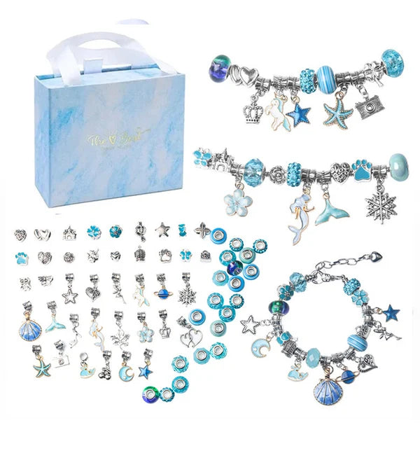 Kids Jewelry Kit Over 100 Beads & Hypoallergenic Charms