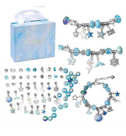 Kids Jewelry Kit Over 100 Beads & Hypoallergenic Charms