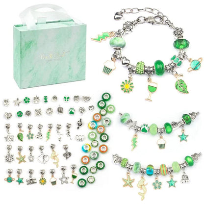 Kids Jewelry Kit Over 100 Beads & Hypoallergenic Charms