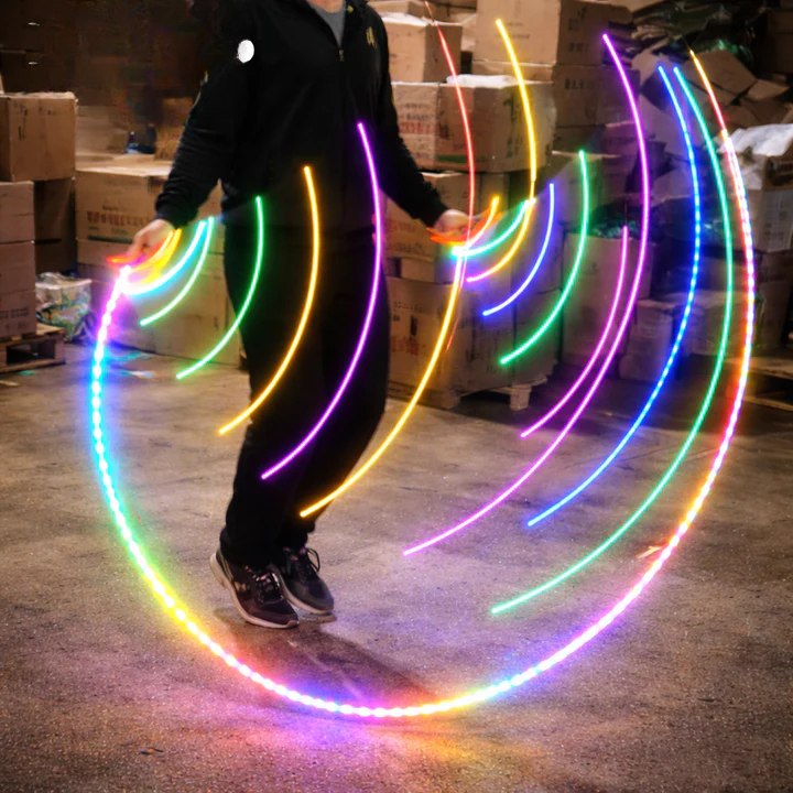 Kids Jump Rope LED Light Adjustable Non-Slip Handles