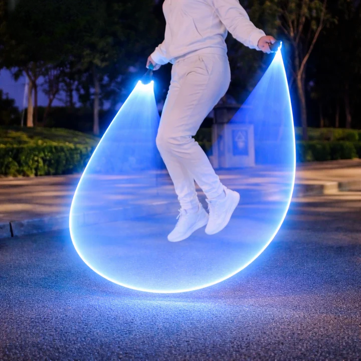 Kids Jump Rope LED Light Adjustable Non-Slip Handles