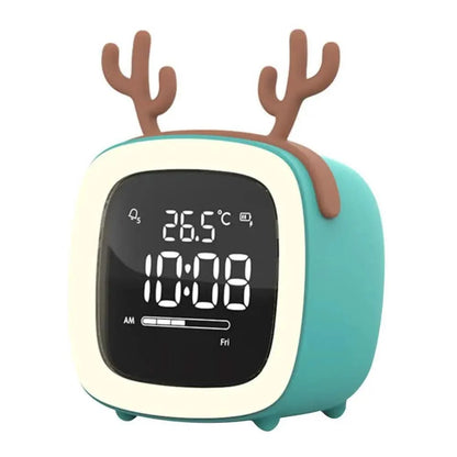 Kids Night Light Alarm Clock Stepless Dimmable LED