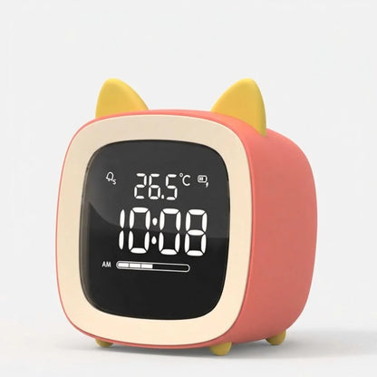 Kids Night Light Alarm Clock Stepless Dimmable LED