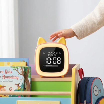 Kids Night Light Alarm Clock Stepless Dimmable LED