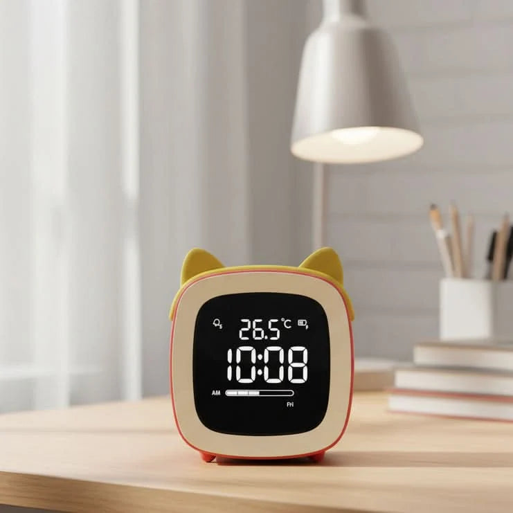 Kids Night Light Alarm Clock Stepless Dimmable LED