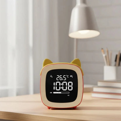 Kids Night Light Alarm Clock Stepless Dimmable LED