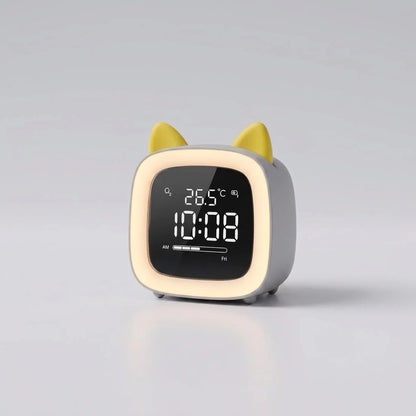 Kids Night Light Alarm Clock Stepless Dimmable LED