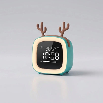 Kids Night Light Alarm Clock Stepless Dimmable LED