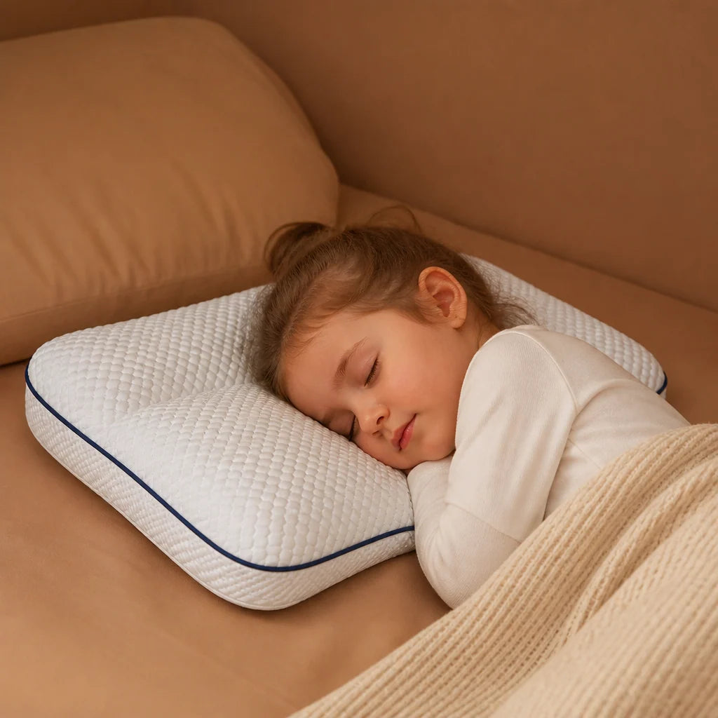 Kids Pillow Memory Foam Ergonomic Neck Support