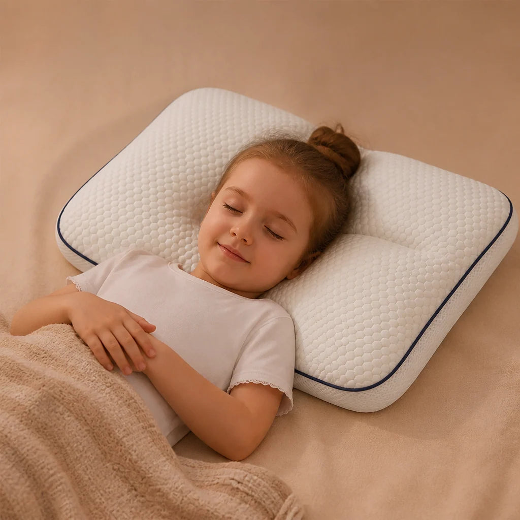 Kids Pillow Memory Foam Ergonomic Neck Support