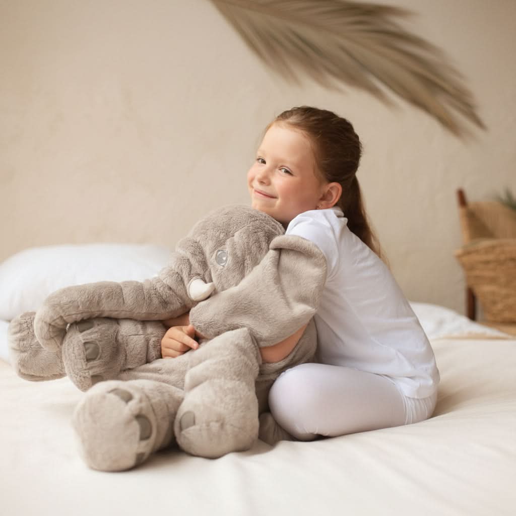 Kids Plush Pillow Elephant Design Ultra-Soft & Lightweight