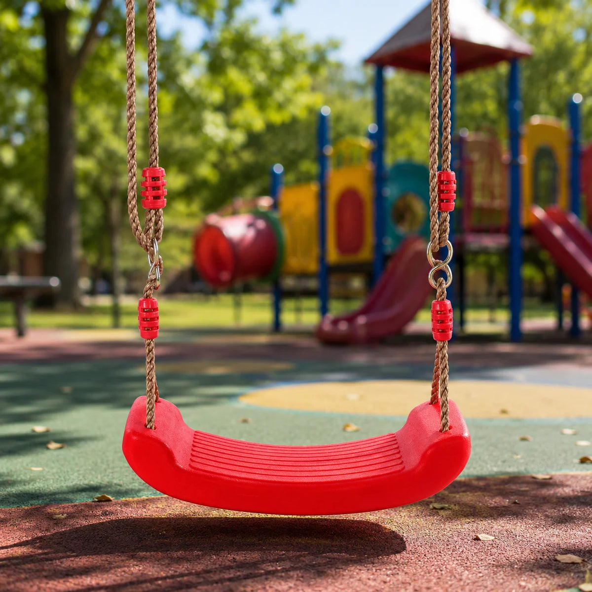 Kids Rope Swing Seat Adjustable Height & Reinforced Rope